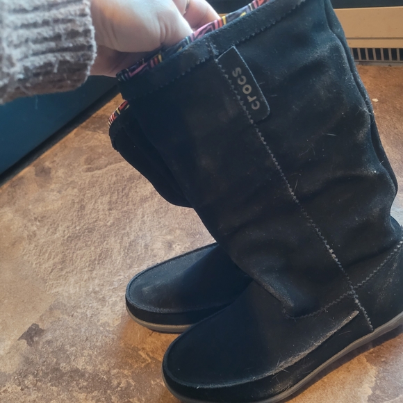 CROCS Black Casual Boots - Picture 2 of 5